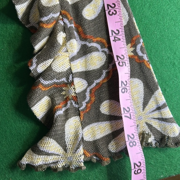 FREE PEOPLE THROUGH THE MEADOW RUCHED MESH WOMENS LONG SLEEVE TOP SZ M - Picture 15 of 16